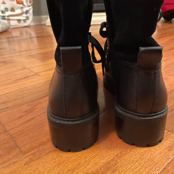 Frye & Co Anise Fold Over Black Leather Hiker Boots Women’s Size 10 - Picture 3 of 6